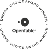 Opentable Diners' choice award winner